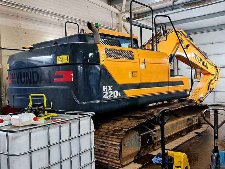 hüdraulikasüsteem ehitustehnikale