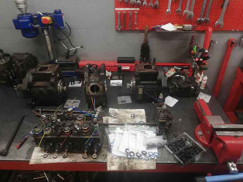 hüdraulikakomponentide paigaldus