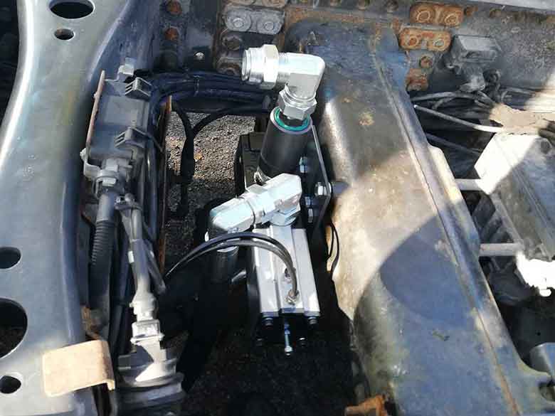 hüdraulikakomponentide paigaldus